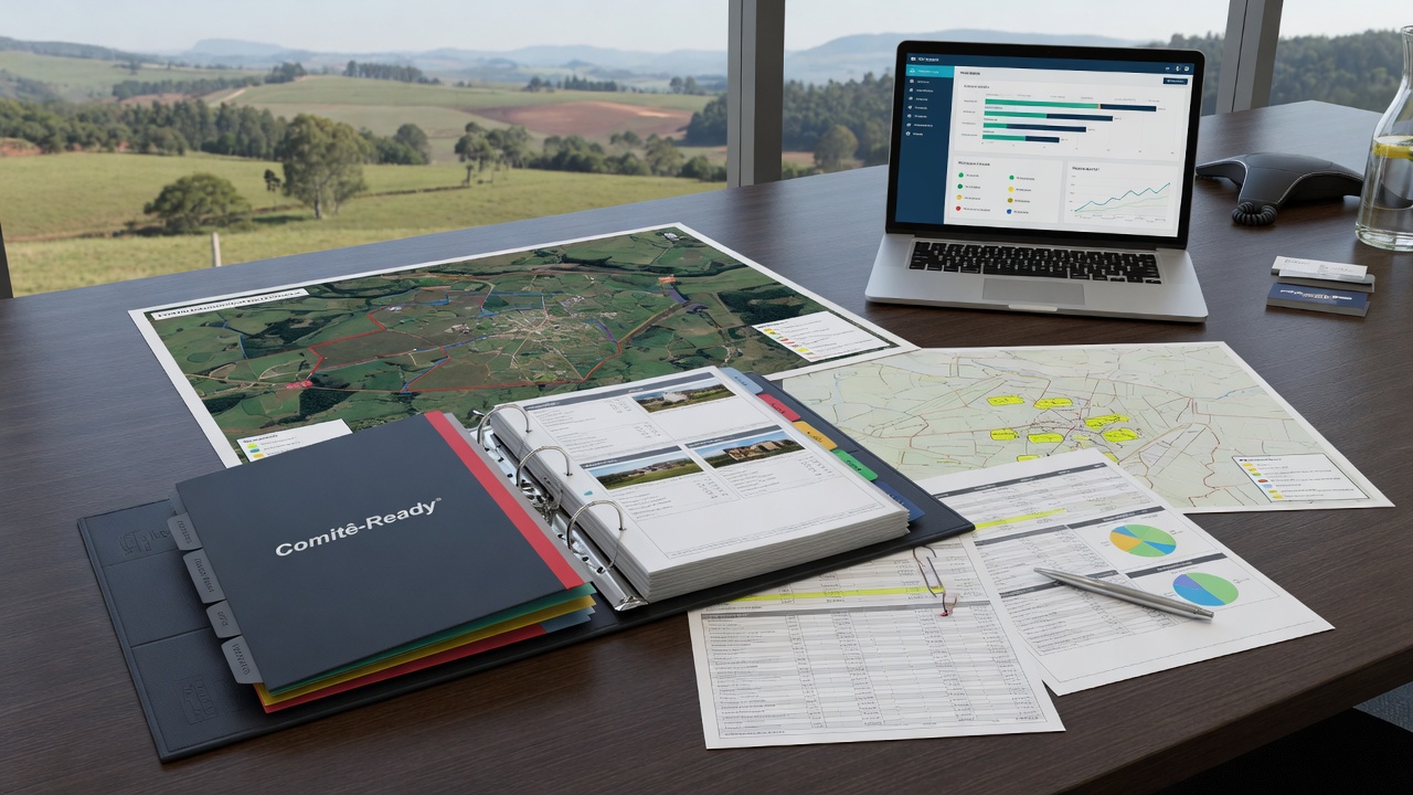 Reduzindo o gargalo de comitê: como dossiês Comitê-Ready cortam 80% do tempo de análise em crédito agro